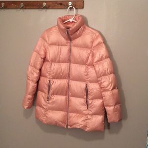 Lands End lightweight down A-line coat